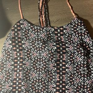 M Charlotte Russe navy and peach tank top